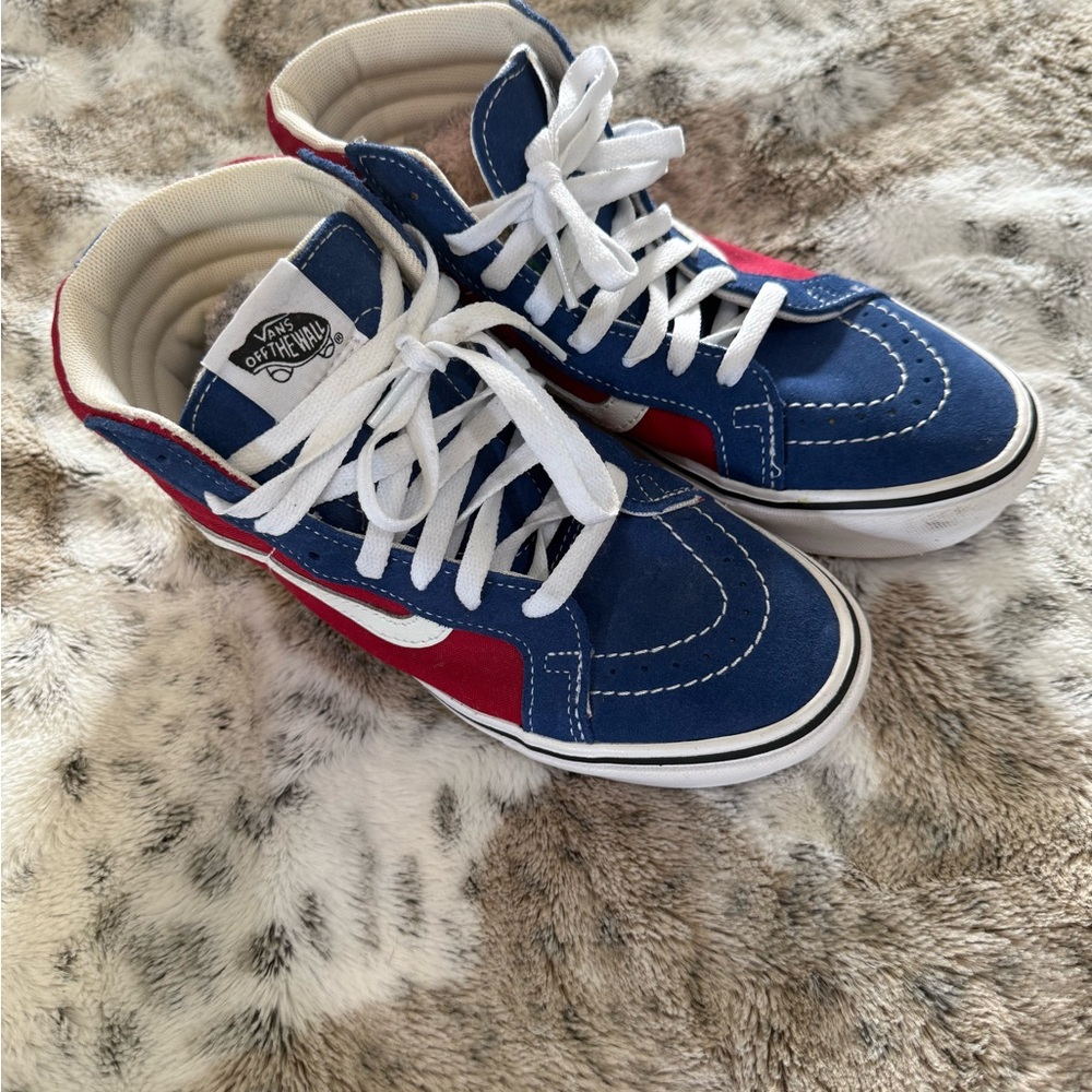 Vans Kids Sneakers in Blue and Red
